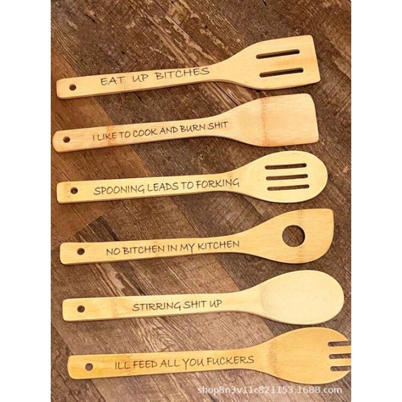 Funny Wooden Spoon Set