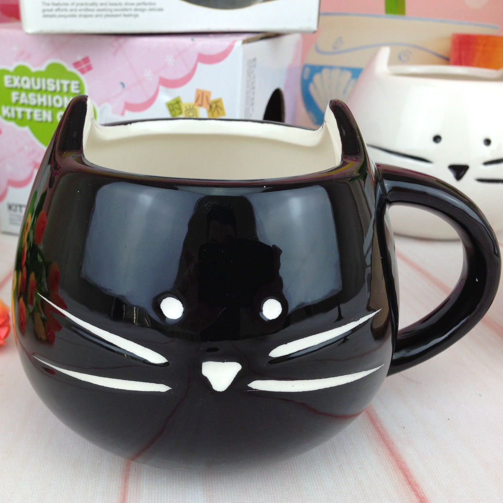 Black and White Cat Ceramic Mug