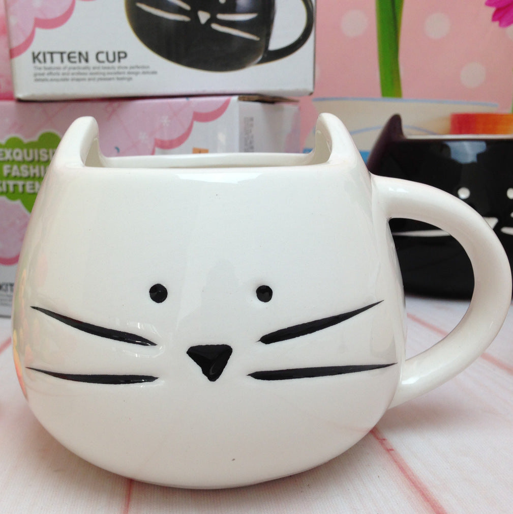 Black and White Cat Ceramic Mug