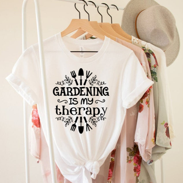 Gardening Is My Therapy Gardener T-Shirt