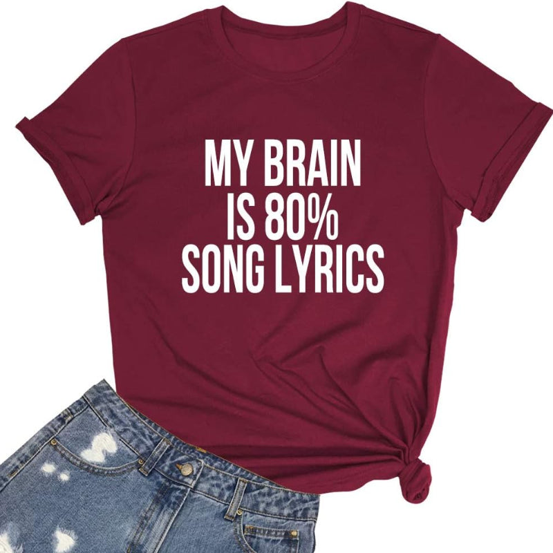 Cute Letter Graphic Print T-Shirt