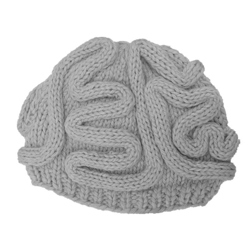 Spoof Knitted Brain Hat