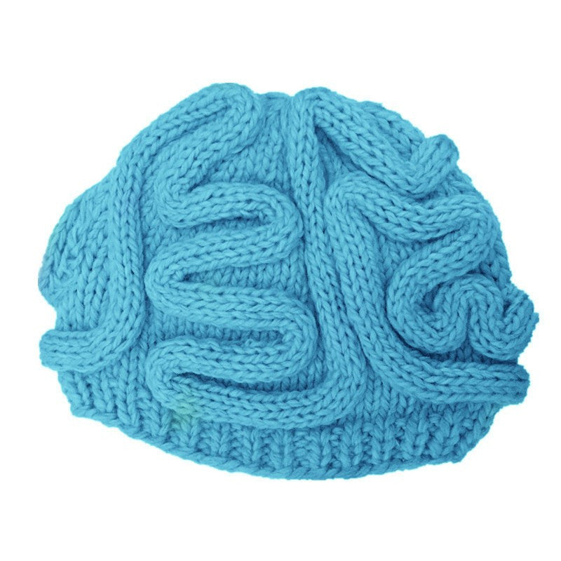 Spoof Knitted Brain Hat