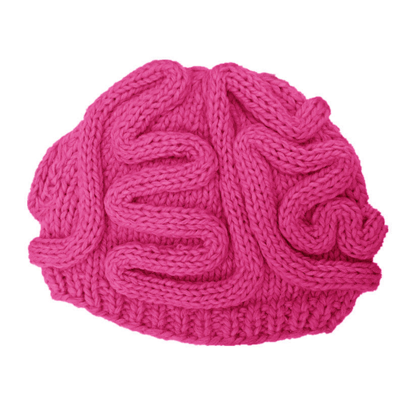 Spoof Knitted Brain Hat