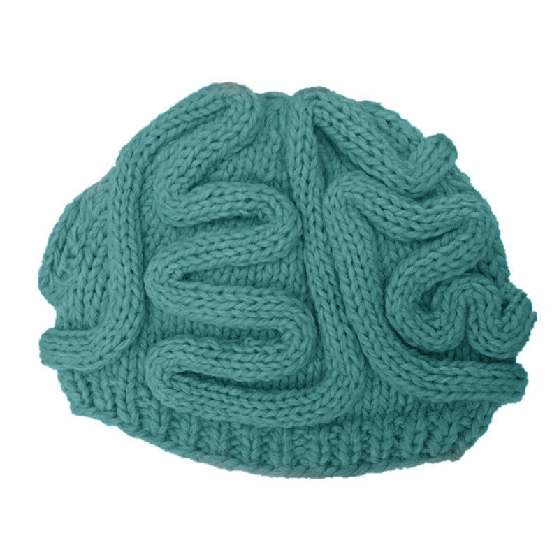 Spoof Knitted Brain Hat