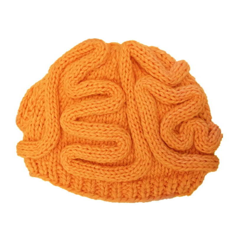 Spoof Knitted Brain Hat