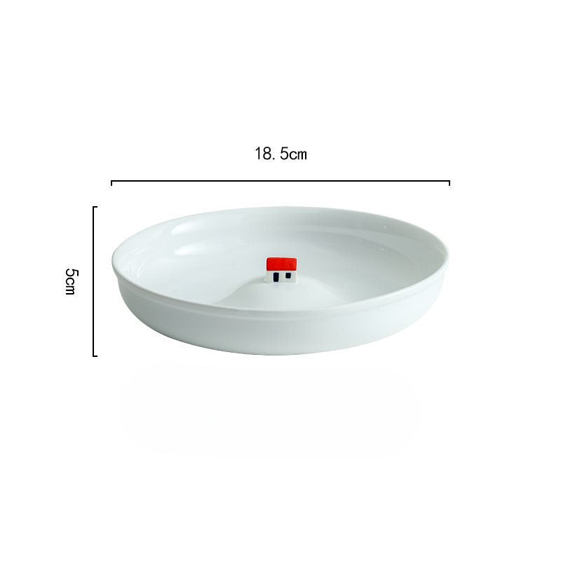 Creative Submerged House Soup Plate