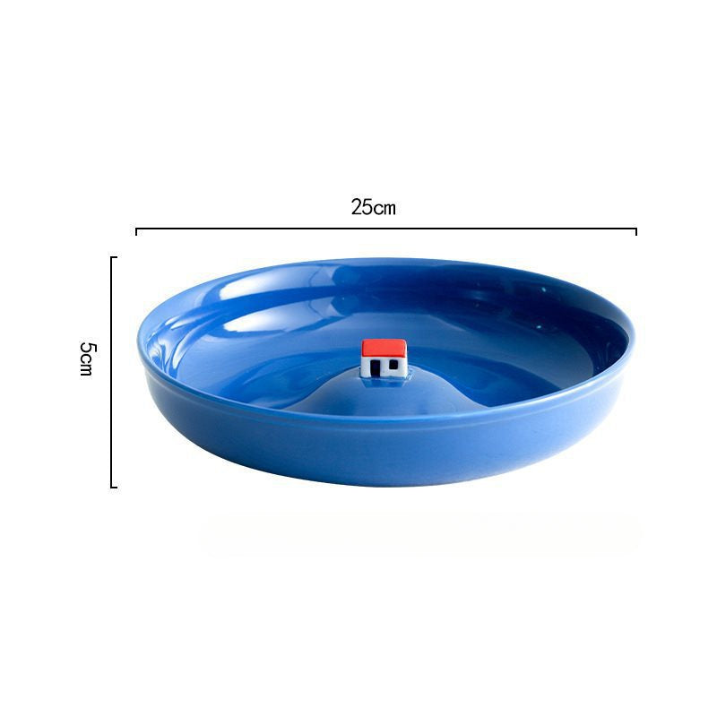 Creative Submerged House Soup Plate