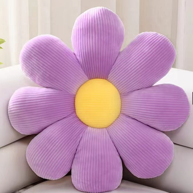 Flower Petal Plush Seat Cushion