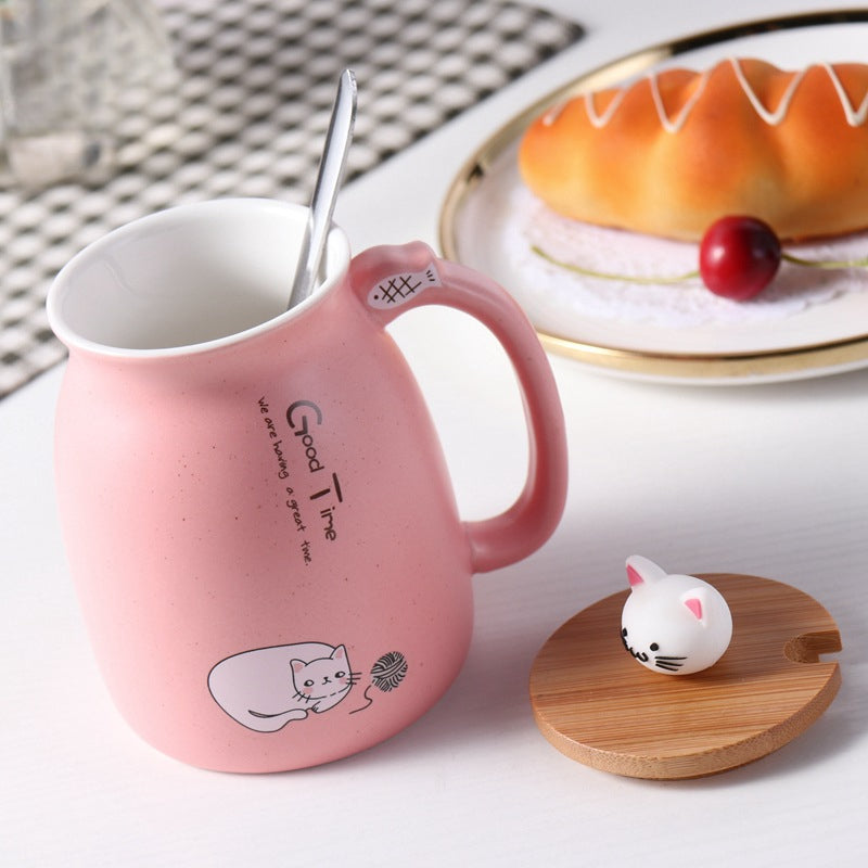 Creative Cute Cat Ceramic Water Cup