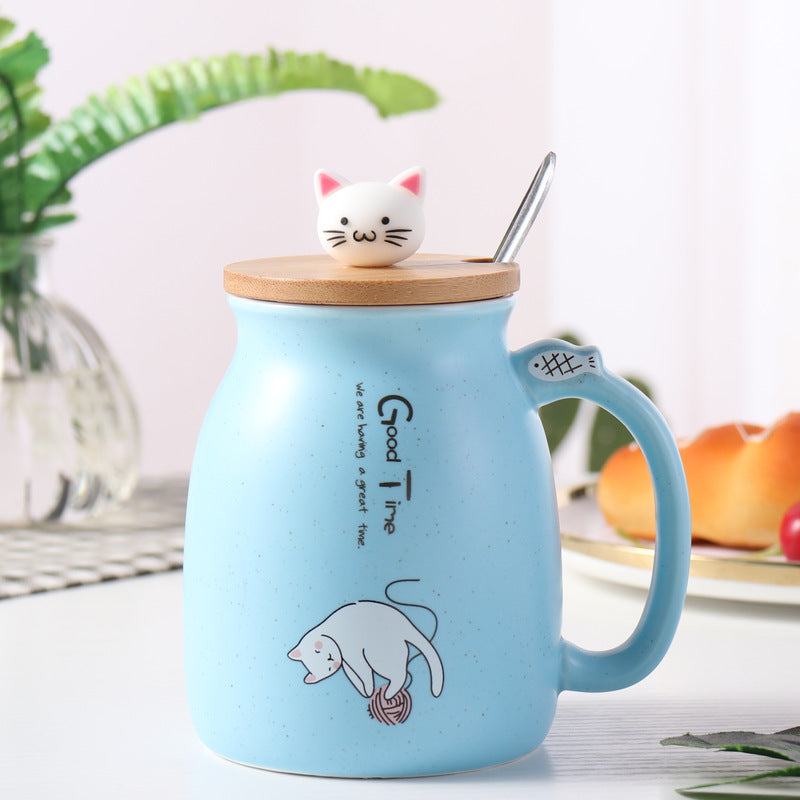Creative Cute Cat Ceramic Water Cup