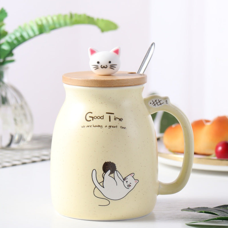 Creative Cute Cat Ceramic Water Cup