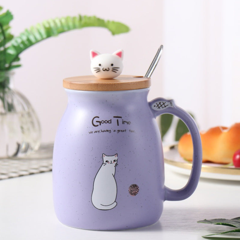 Creative Cute Cat Ceramic Water Cup