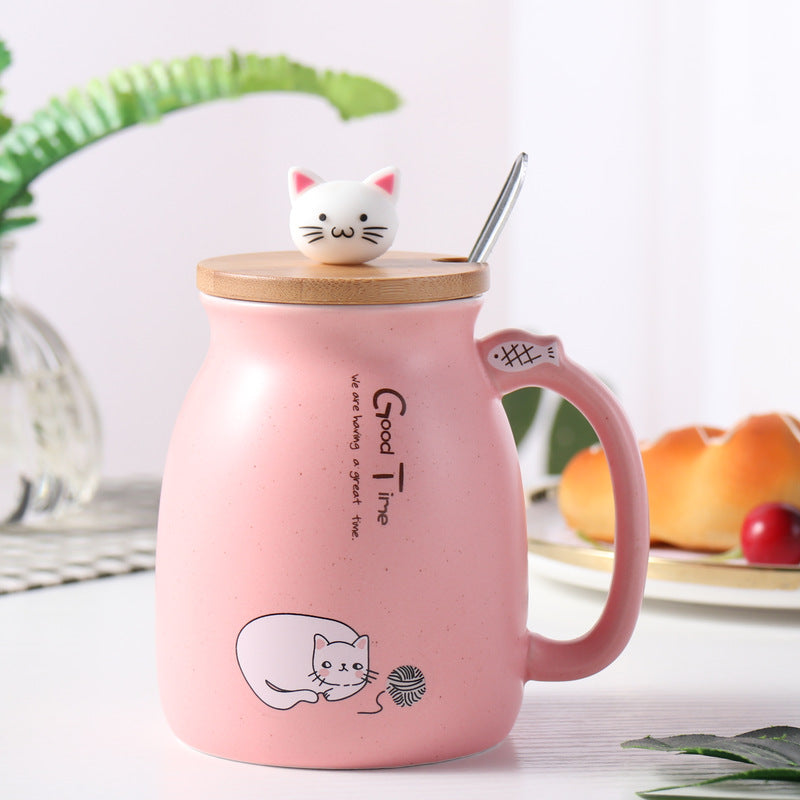 Creative Cute Cat Ceramic Water Cup