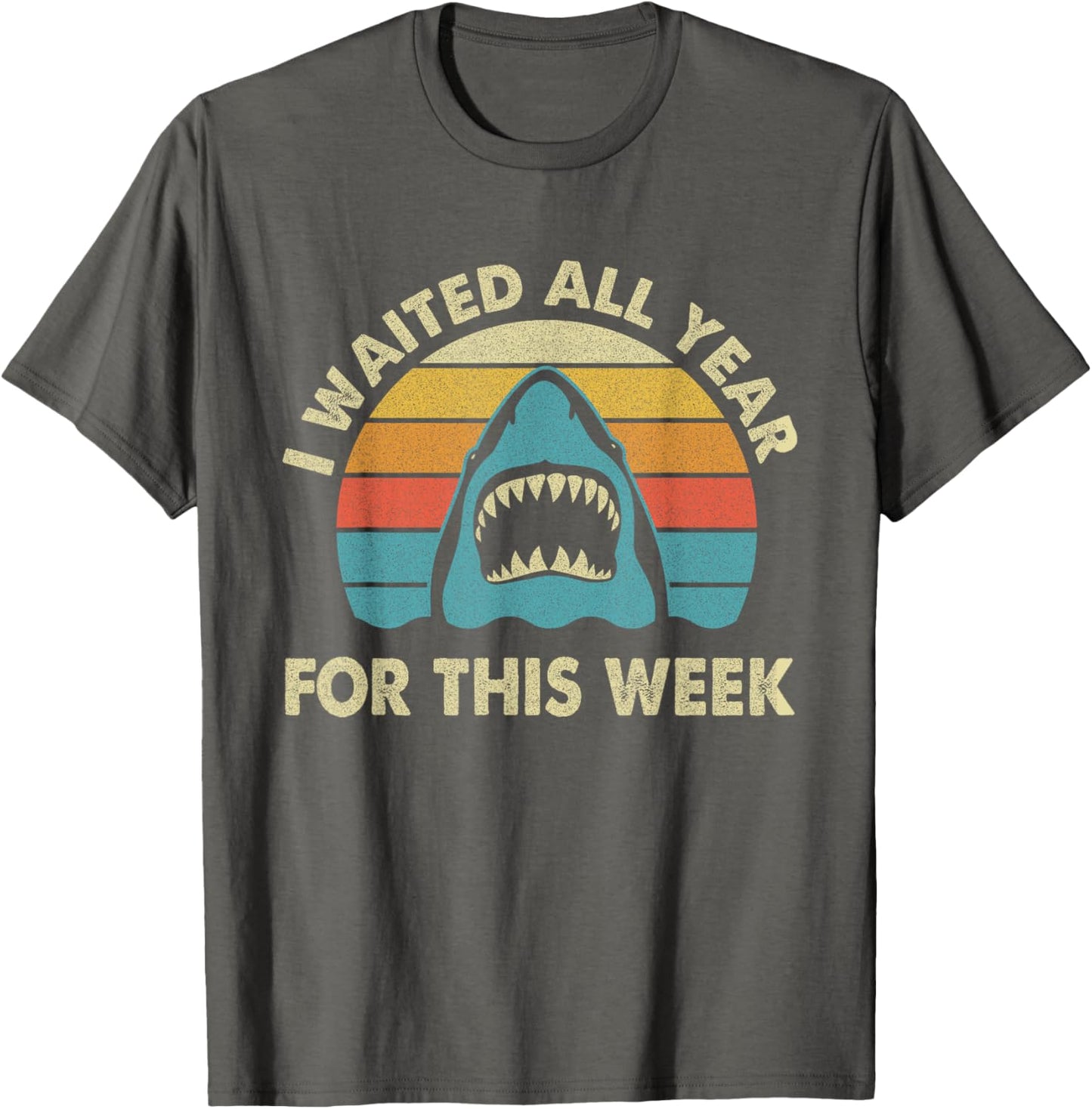 I Waited All Year For This Week - Shark Lover Ocean Wildlife Unisex T-Shirt