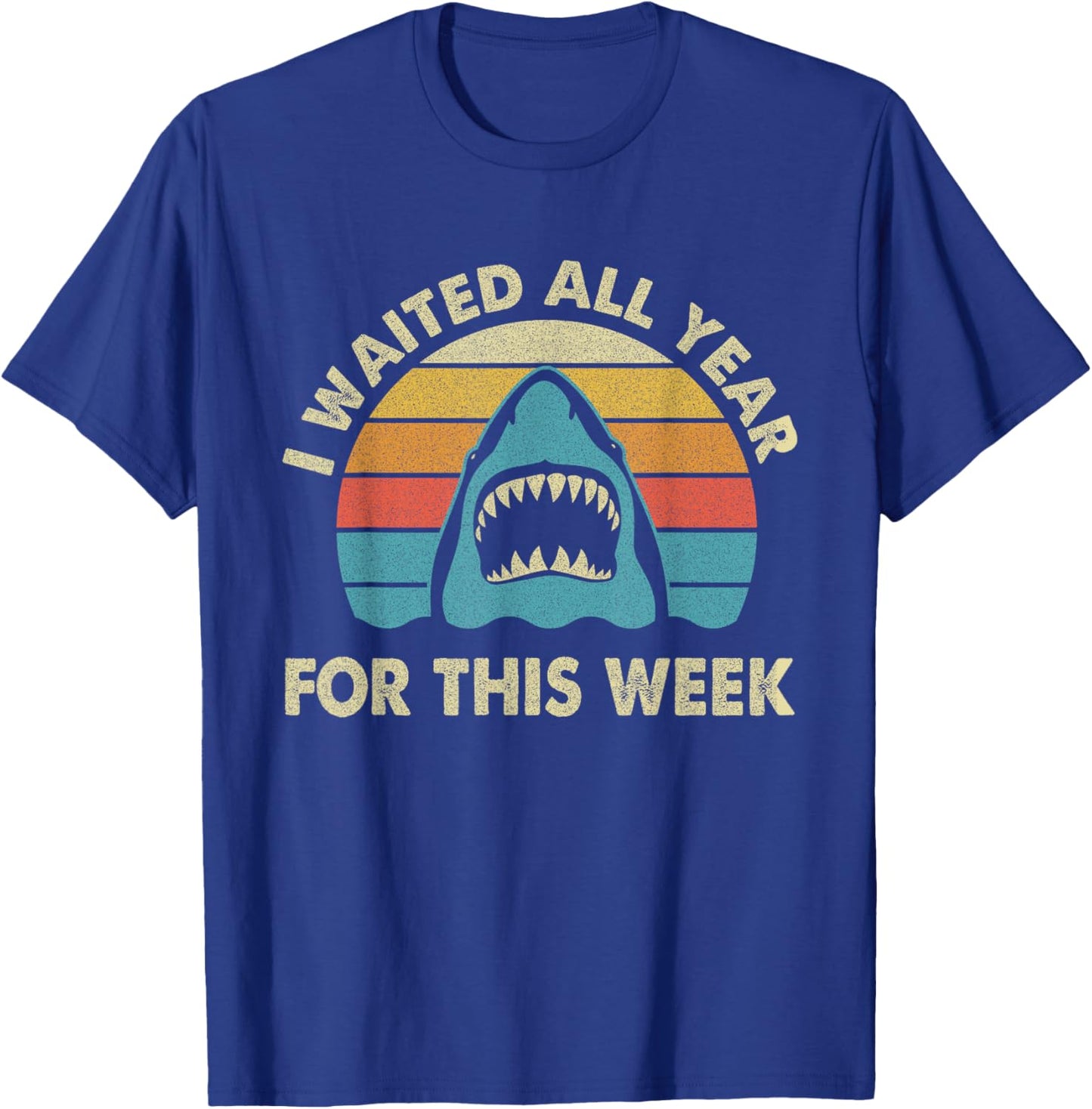 I Waited All Year For This Week - Shark Lover Ocean Wildlife Unisex T-Shirt
