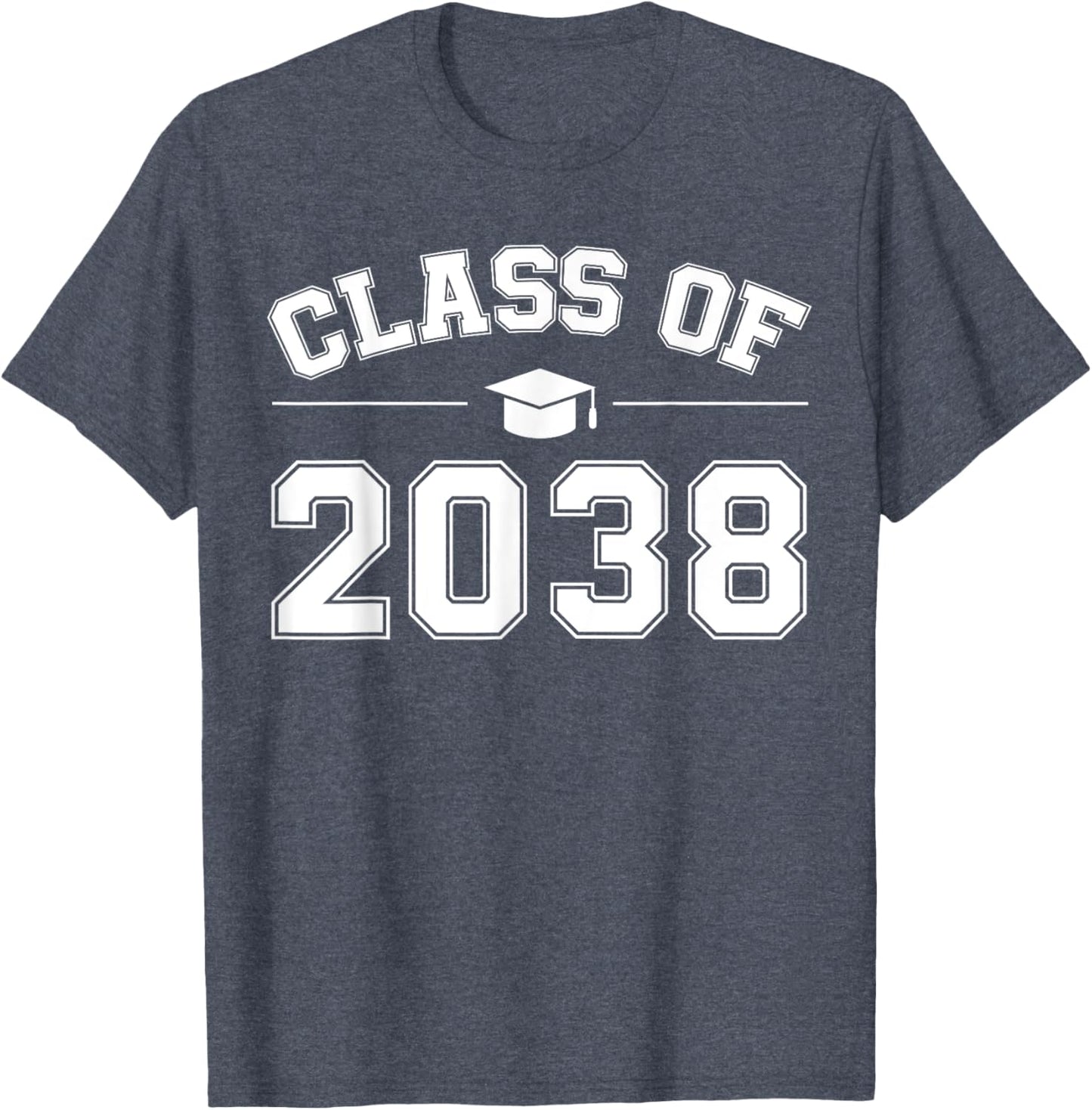 Class of 2038 Graduation Printed T-Shirt