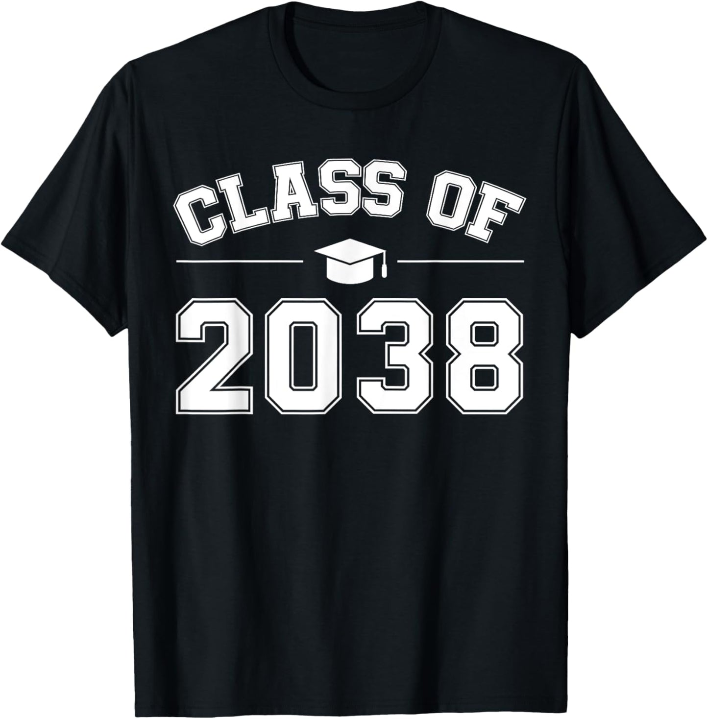 Class of 2038 Graduation Printed T-Shirt