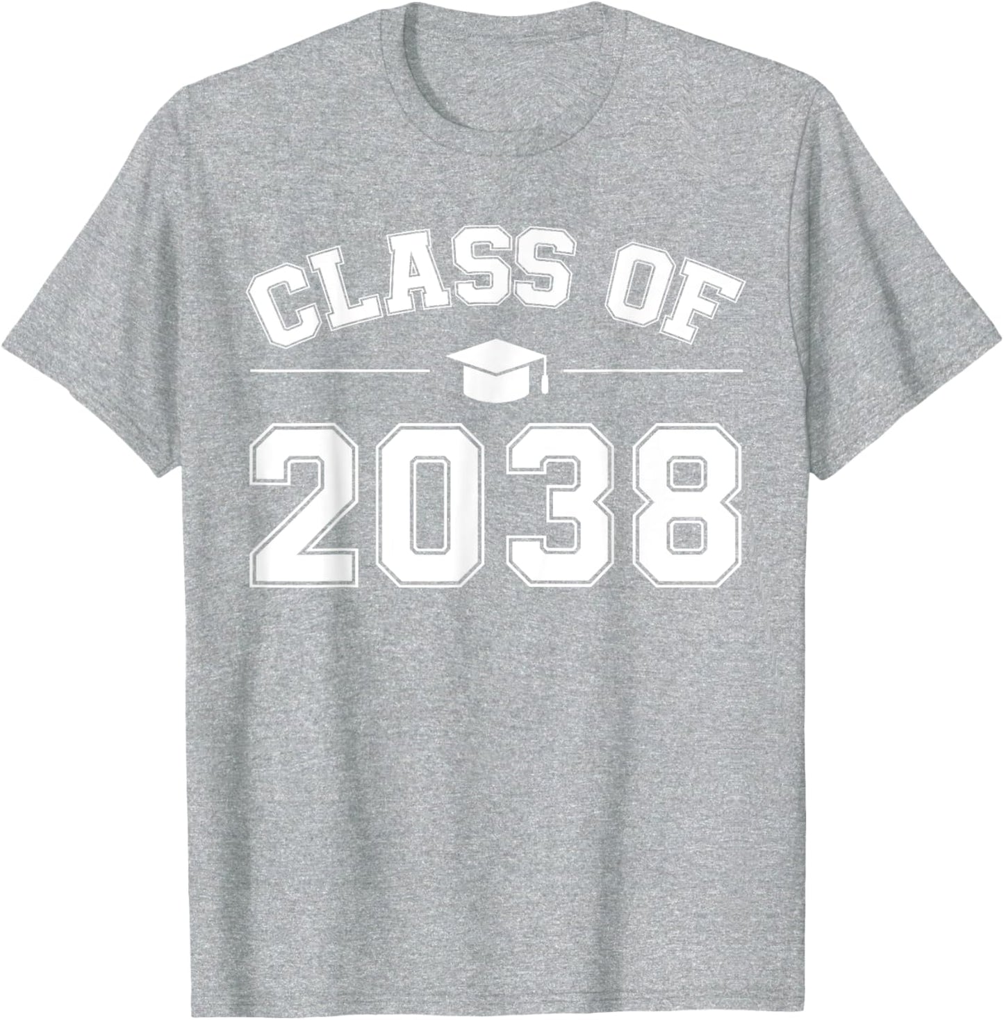 Class of 2038 Graduation Printed T-Shirt