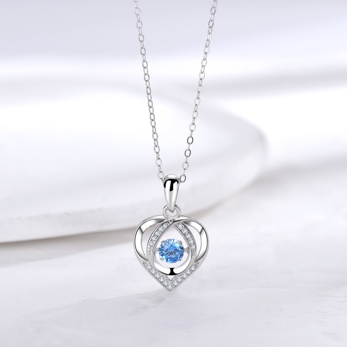 S925 Silver Heart Love Necklace