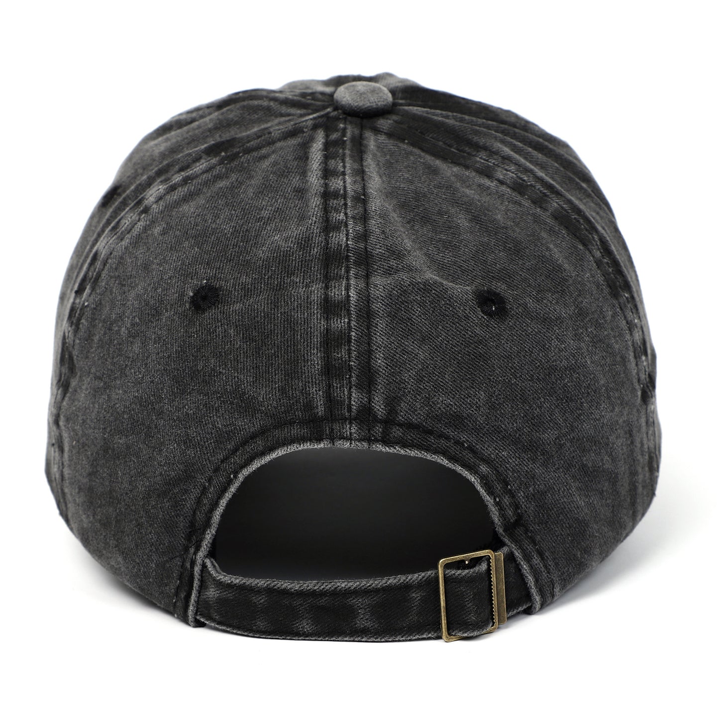 Moon Embroidery Washed Baseball Cap