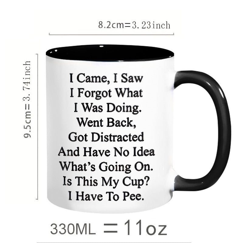 Creative Funny Letter Print Mug