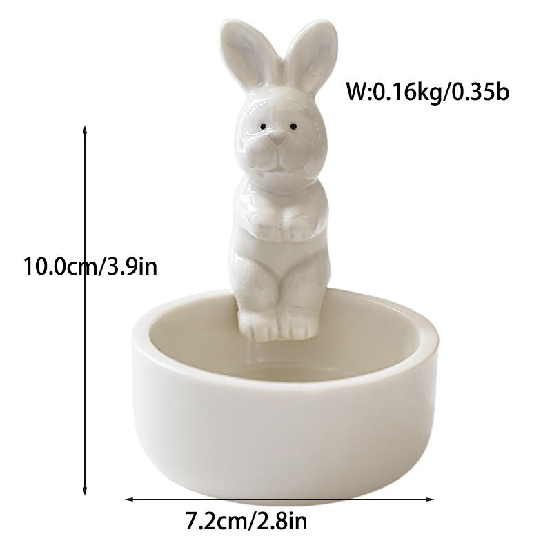 Ceramic Ghost Candlestick Ornament