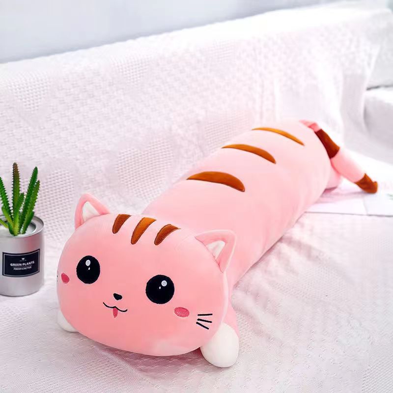 Creative Cartoon Long Cat Throw Pillow