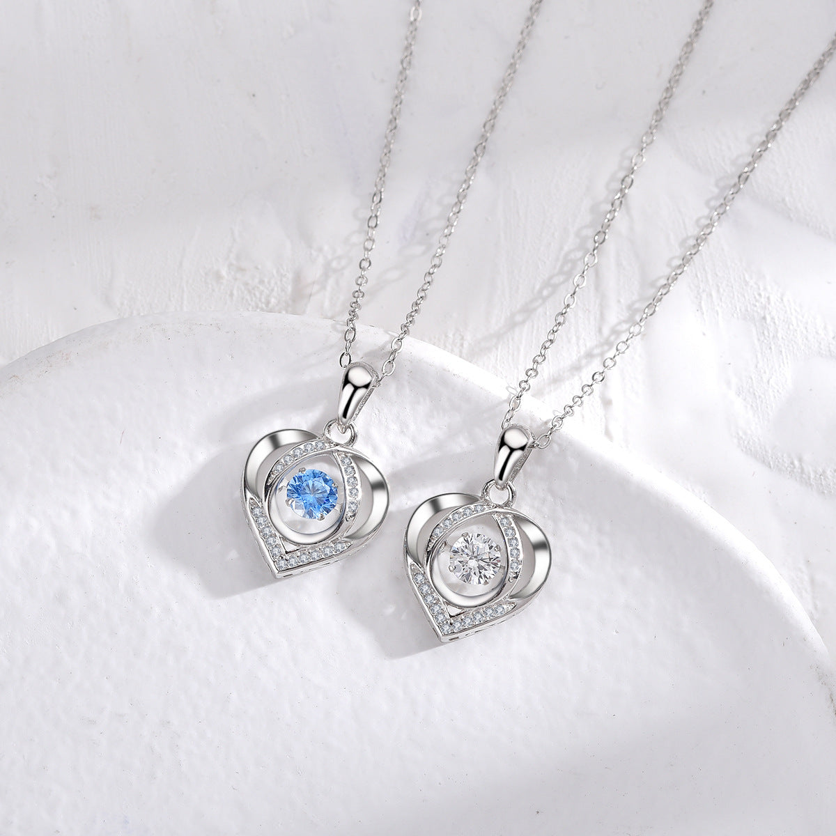 S925 Silver Heart Love Necklace