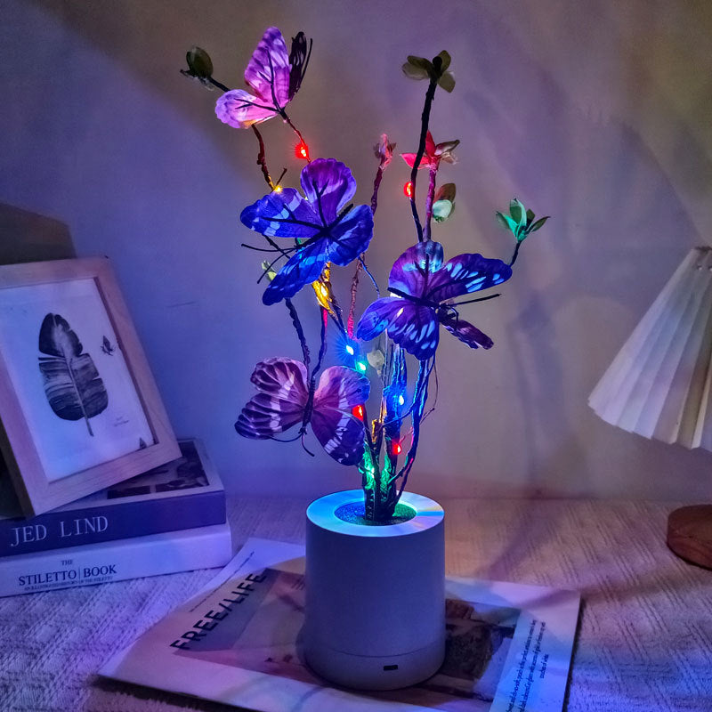 LED Butterfly Flower Night Light Ornament