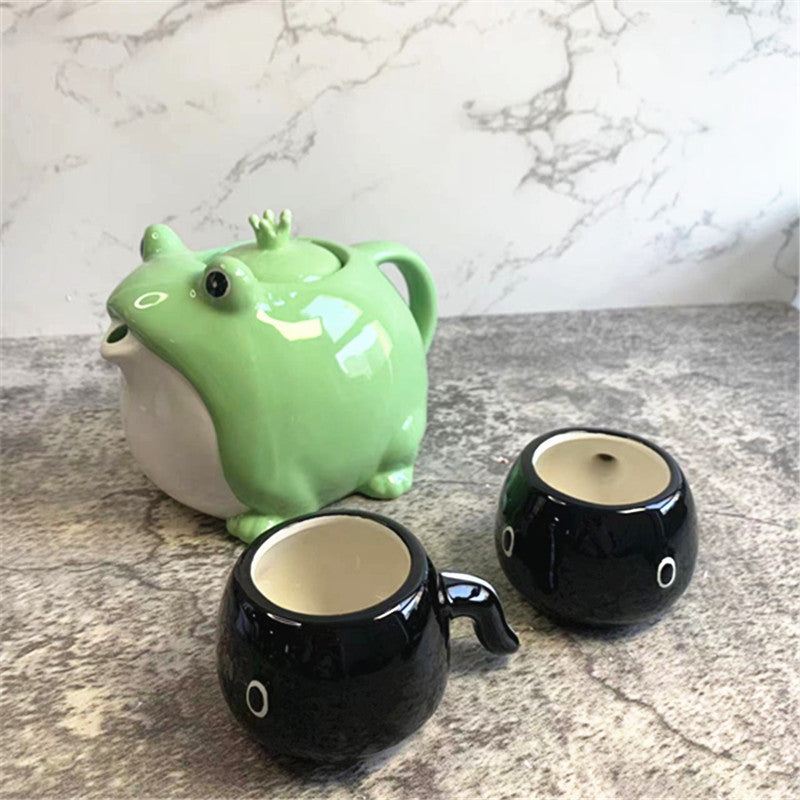 Fancy Frog Teapot Tea Set