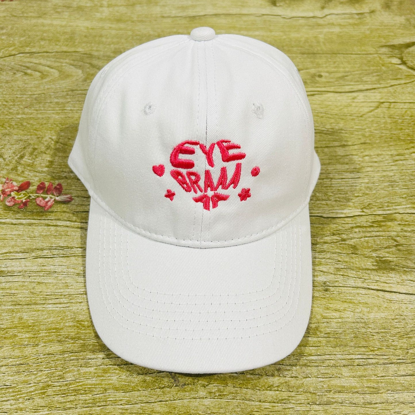 DOG MOM Embroidered Washed Baseball Cap