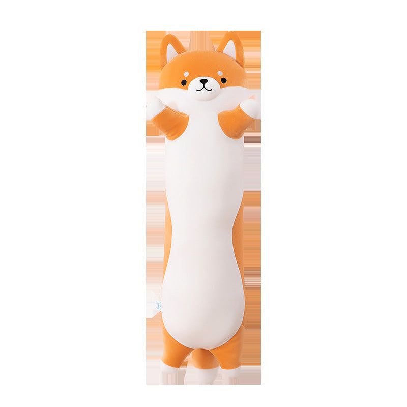 Long Husky Throw Pillow Plush Toy