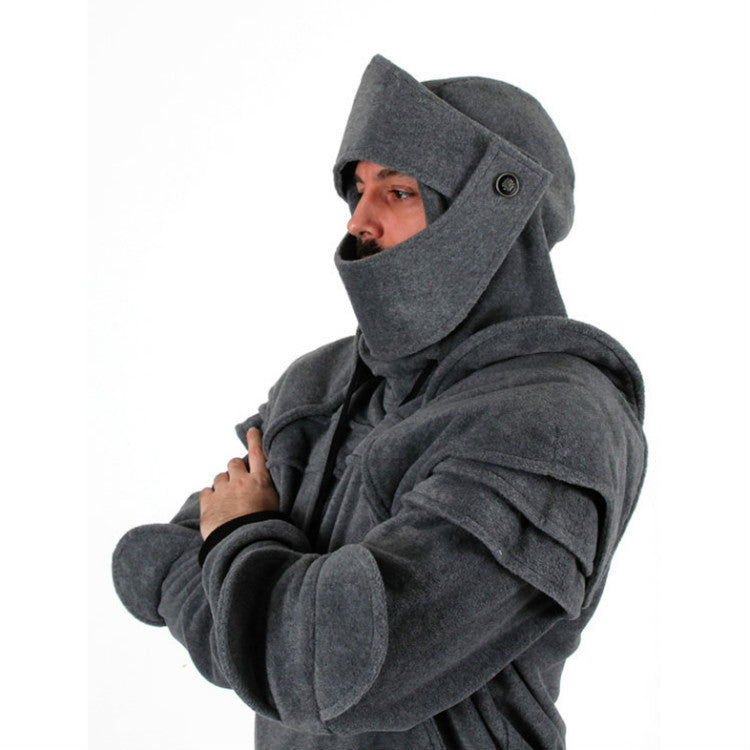 Warm Medieval Cosplay Knight Armour Hoodie