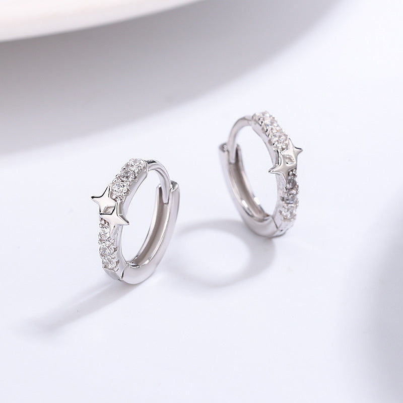 Niche Women's Silver Star Earrings