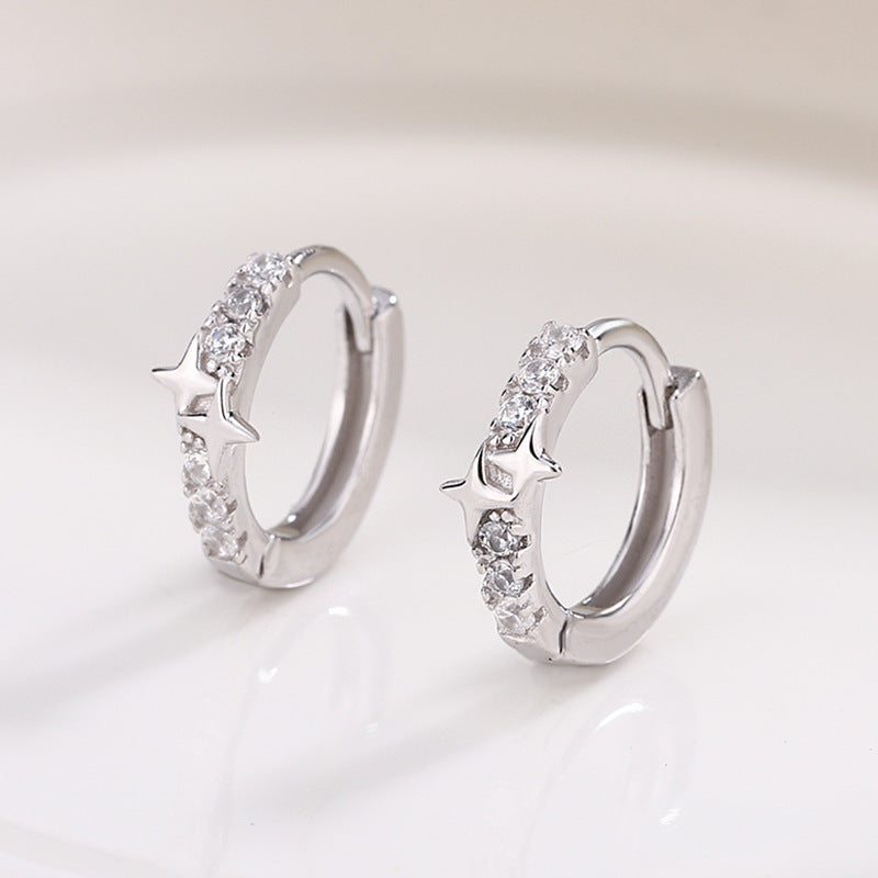 Niche Women's Silver Star Earrings