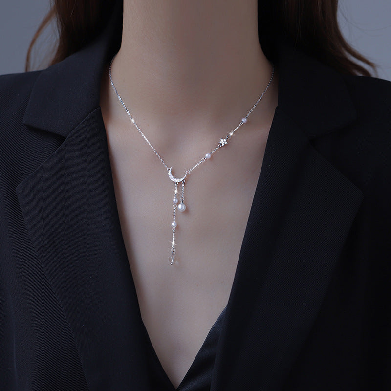 Luxury Star Moon Tassel Necklace