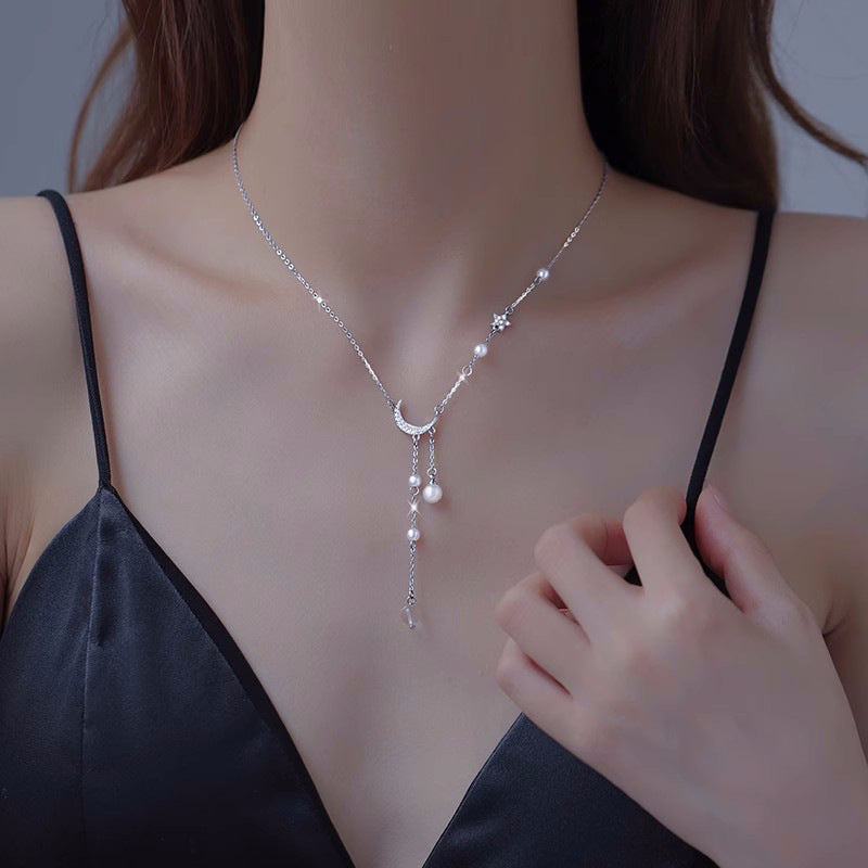 Luxury Star Moon Tassel Necklace
