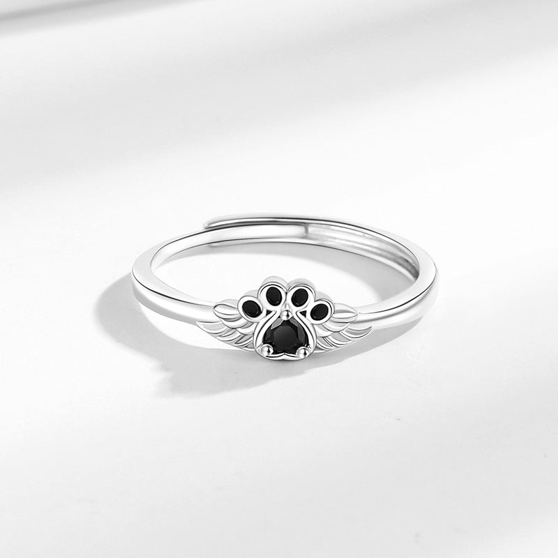 Black Cat Claw Open Ring