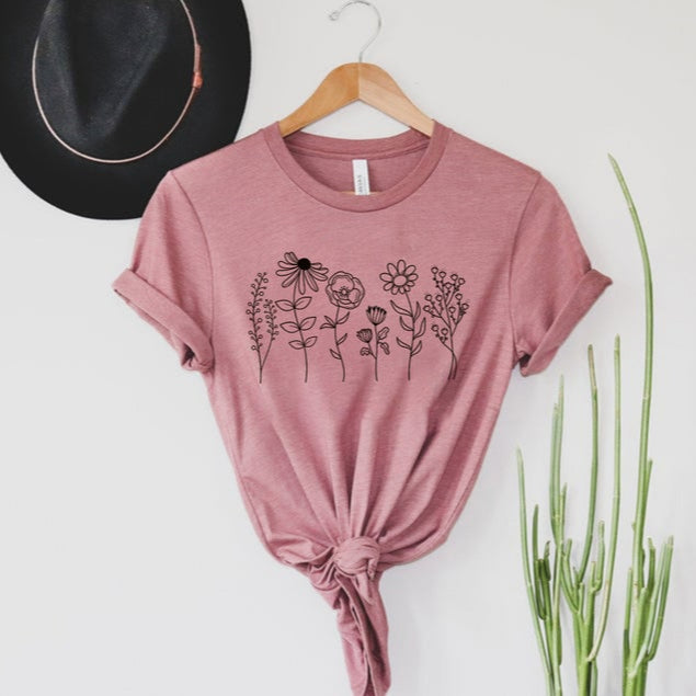 Wild Flowers Botanical Lover Women's Tee