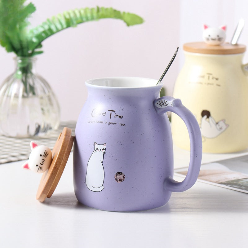 Creative Cute Cat Ceramic Water Cup