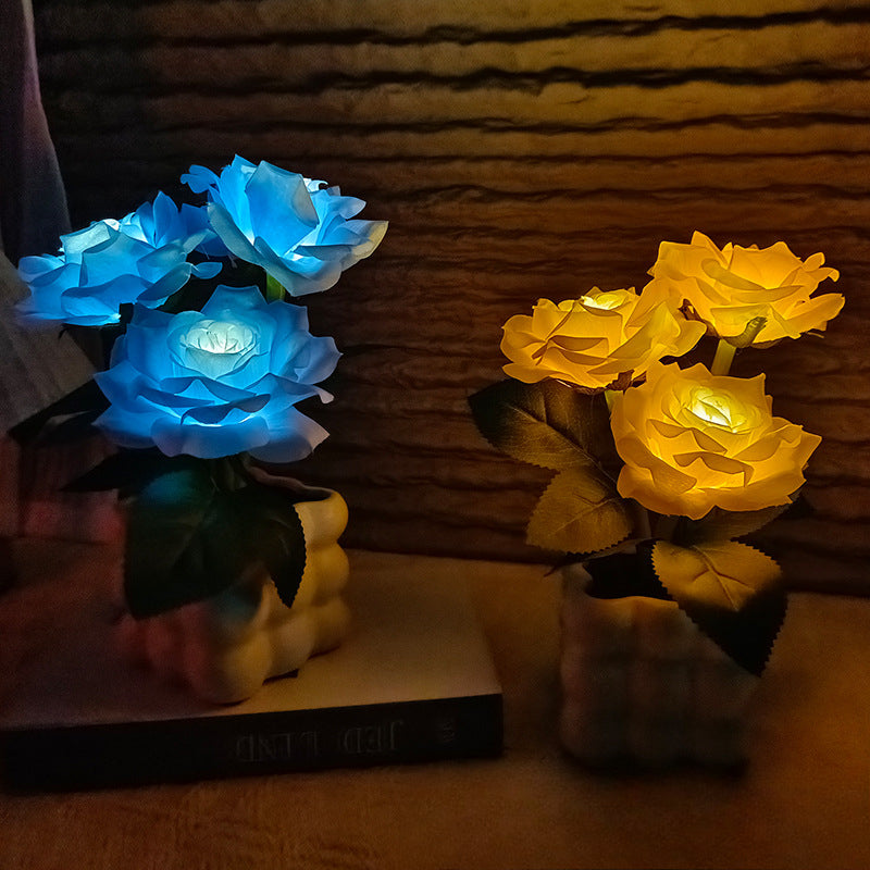 Rose Flower Night Light Ornament