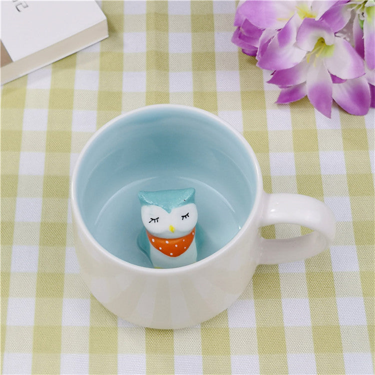 Cartoon Puppy Panda Ceramic 3D Mug