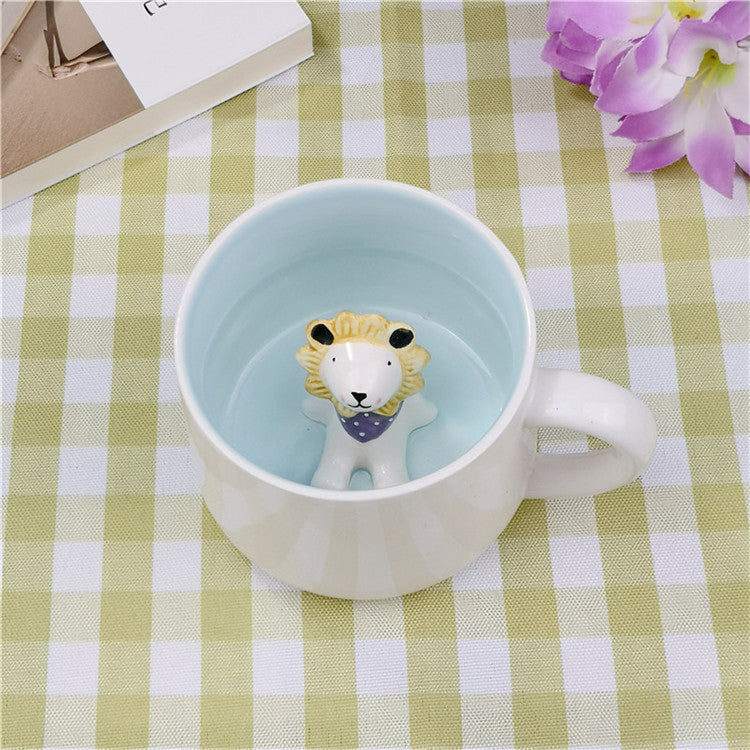 Cartoon Puppy Panda Ceramic 3D Mug