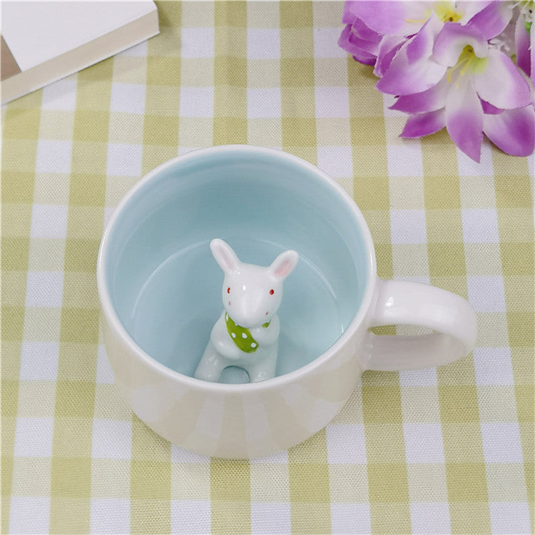 Cartoon Puppy Panda Ceramic 3D Mug