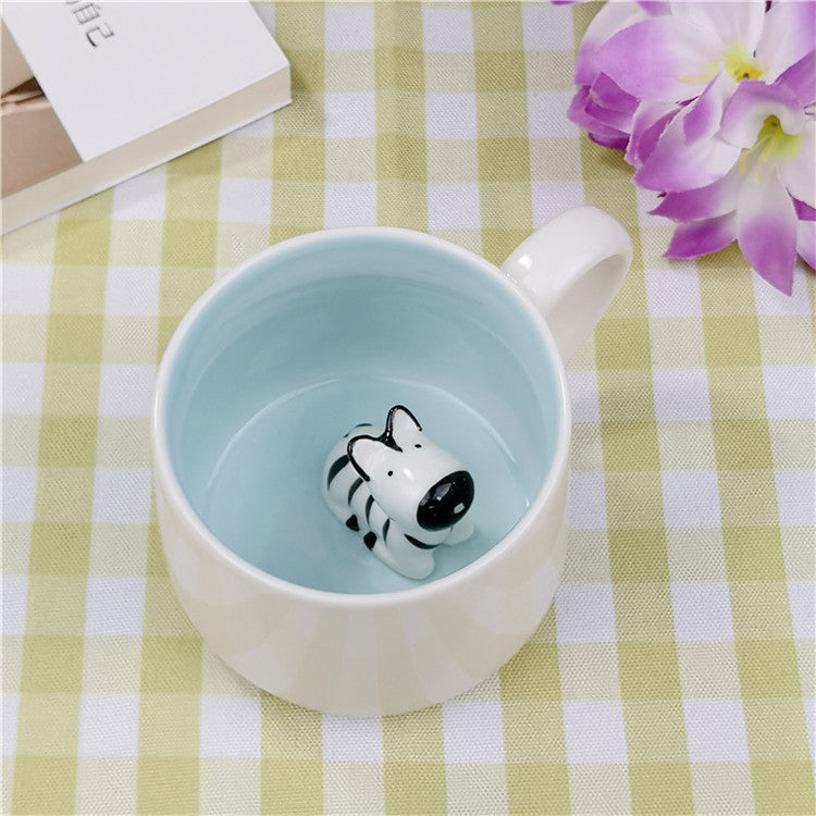 Cartoon Puppy Panda Ceramic 3D Mug