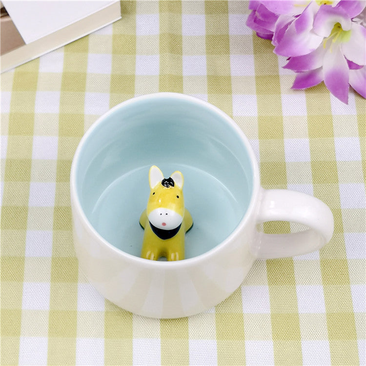 Cartoon Puppy Panda Ceramic 3D Mug
