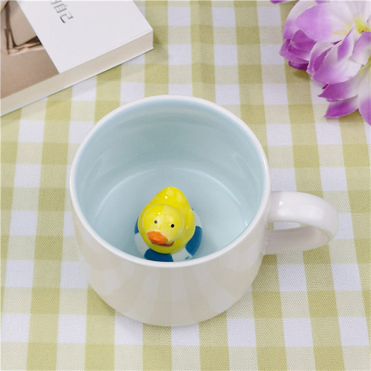 Cartoon Puppy Panda Ceramic 3D Mug