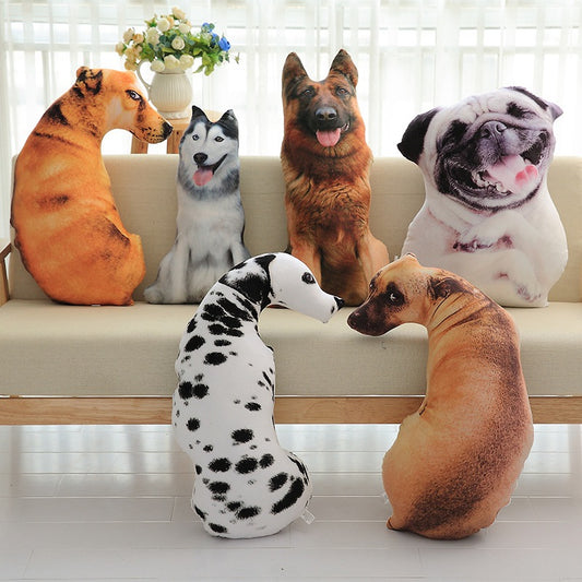 Simulation 3D Dog Plush Toy Doll