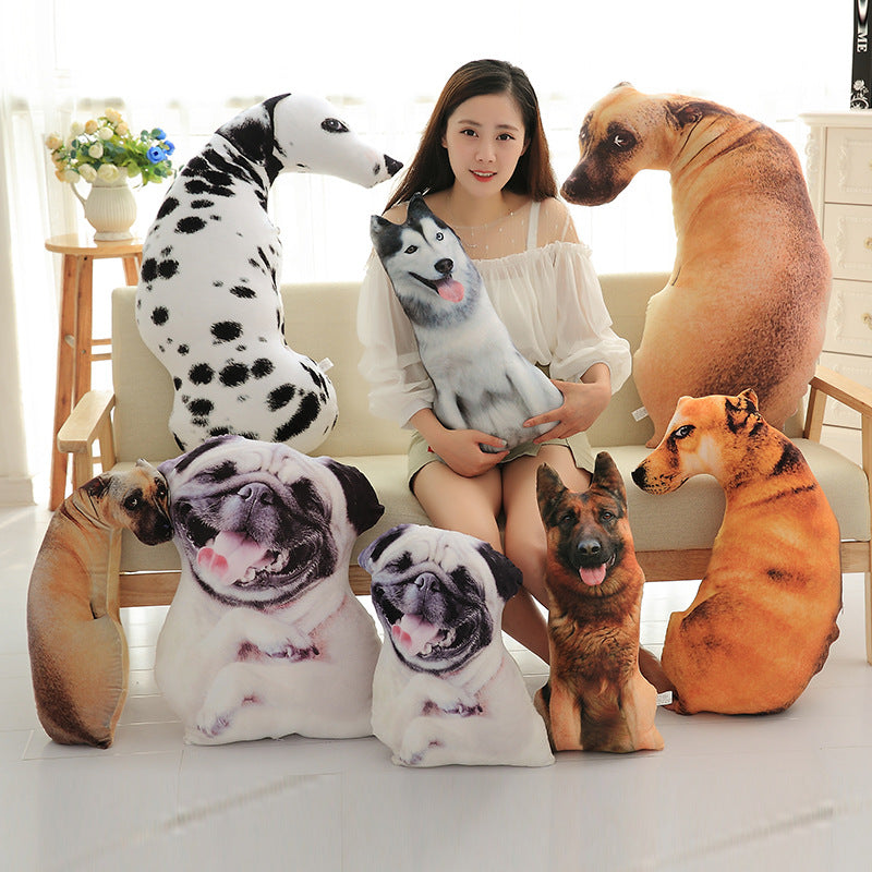 Simulation 3D Dog Plush Toy Doll